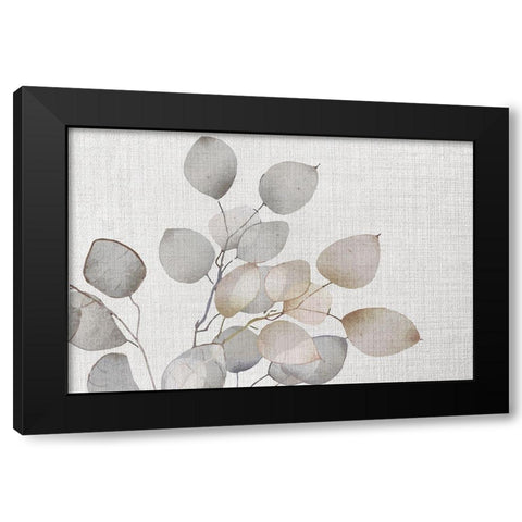 Gray Greenery III Black Modern Wood Framed Art Print with Double Matting by ND Art