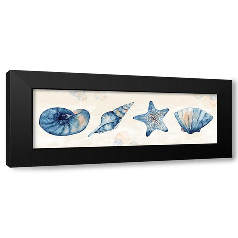 Ocean Blue II Black Modern Wood Framed Art Print by ND Art