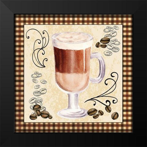 Froth Black Modern Wood Framed Art Print by ND Art