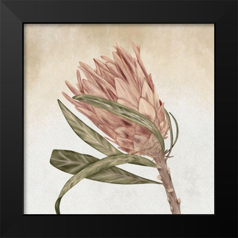 Braids and Bunches Black Modern Wood Framed Art Print by ND Art