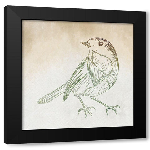 Braids and Bunches II Black Modern Wood Framed Art Print by ND Art