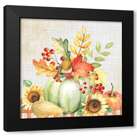 Fall Still Life Black Modern Wood Framed Art Print with Double Matting by ND Art