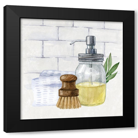 Kitchen Scene III Black Modern Wood Framed Art Print by ND Art