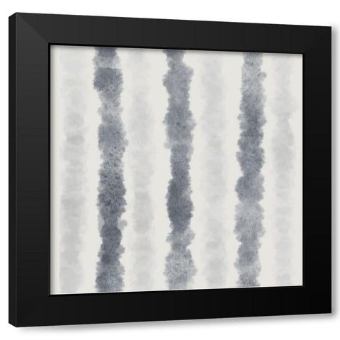 Tie Dye Pattern Black Modern Wood Framed Art Print by ND Art