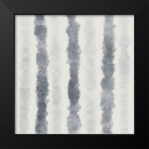 Tie Dye Pattern Black Modern Wood Framed Art Print by ND Art