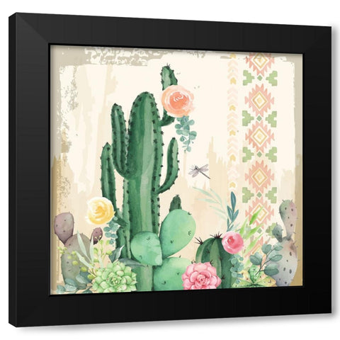Southwest Cactus IV Black Modern Wood Framed Art Print by ND Art
