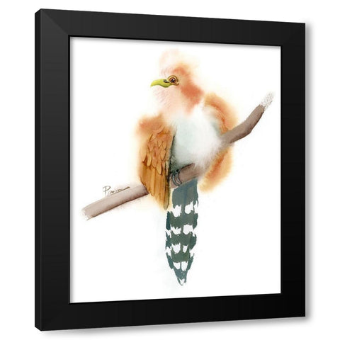 Stripe Tail Black Modern Wood Framed Art Print with Double Matting by Shefranov, Olga