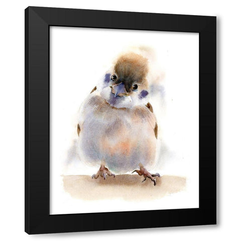 You Talkin to Me? Black Modern Wood Framed Art Print by Shefranov, Olga