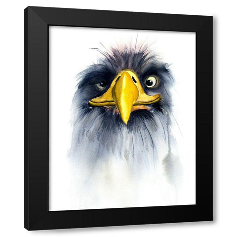 Hellur Black Modern Wood Framed Art Print by Shefranov, Olga