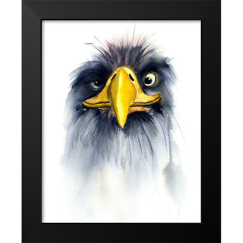 Hellur Black Modern Wood Framed Art Print by Shefranov, Olga