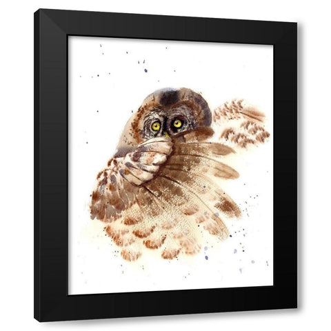 Oooh Black Modern Wood Framed Art Print by Shefranov, Olga