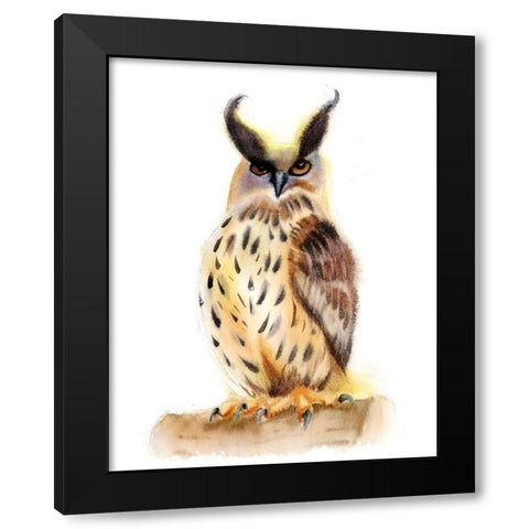 Miranda Black Modern Wood Framed Art Print with Double Matting by Shefranov, Olga