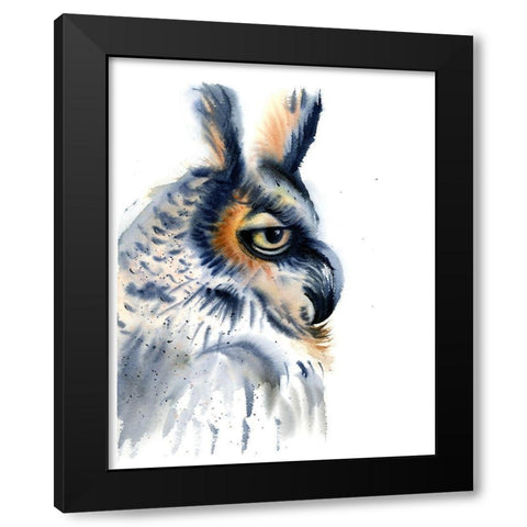 Profile Black Modern Wood Framed Art Print by Shefranov, Olga