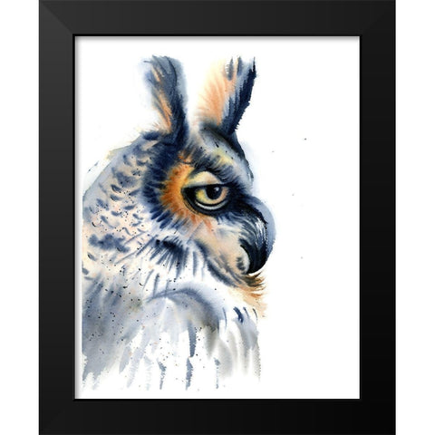 Profile Black Modern Wood Framed Art Print by Shefranov, Olga