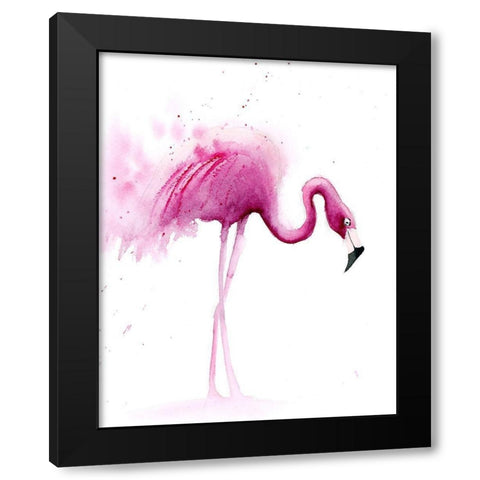 Flaming IV Black Modern Wood Framed Art Print with Double Matting by Shefranov, Olga