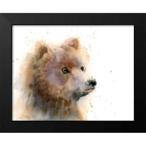 Bear II Black Modern Wood Framed Art Print by Shefranov, Olga