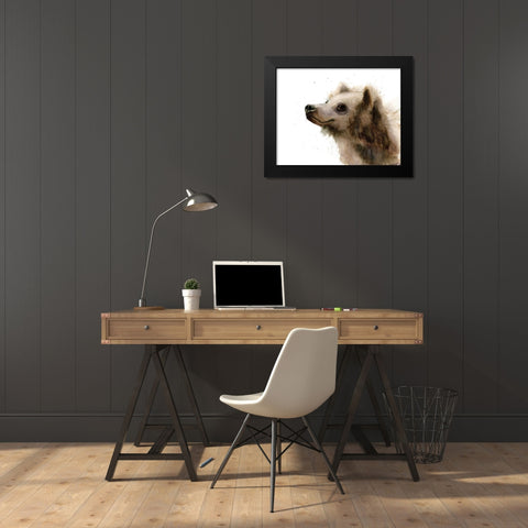 Bear III Black Modern Wood Framed Art Print by Shefranov, Olga