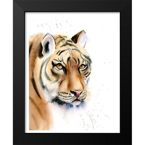 Tiger II Black Modern Wood Framed Art Print by Shefranov, Olga