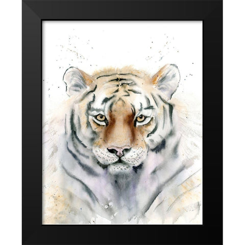 Tiger III Black Modern Wood Framed Art Print by Shefranov, Olga