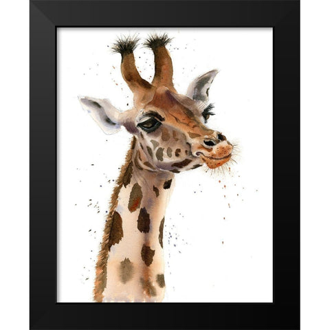 Giraffe III Black Modern Wood Framed Art Print by Shefranov, Olga