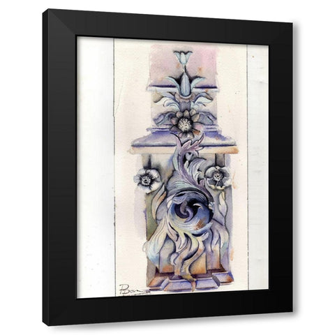 Fountain Black Modern Wood Framed Art Print by Shefranov, Olga