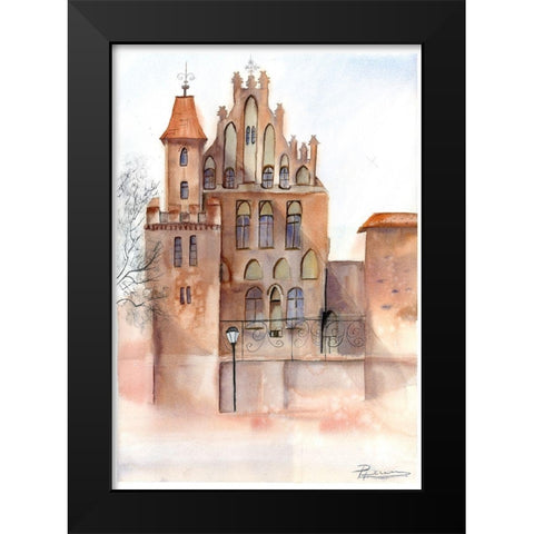 Castle Black Modern Wood Framed Art Print by Shefranov, Olga