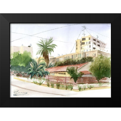 Corner Black Modern Wood Framed Art Print by Shefranov, Olga