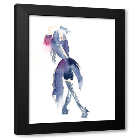 Figurative Black Modern Wood Framed Art Print with Double Matting by Shefranov, Olga