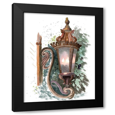 Lantern II Black Modern Wood Framed Art Print by Shefranov, Olga