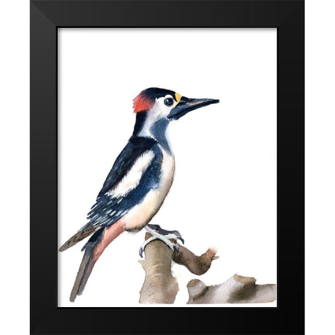 Black Beak Black Modern Wood Framed Art Print by Shefranov, Olga