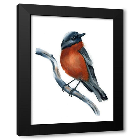 Robin Black Modern Wood Framed Art Print by Shefranov, Olga