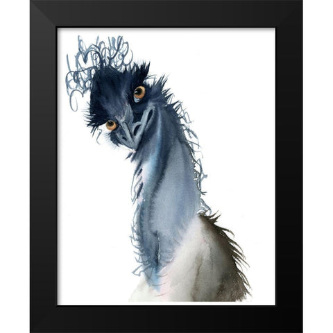 Flirt Black Modern Wood Framed Art Print by Shefranov, Olga