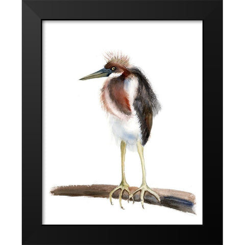 Shrug Black Modern Wood Framed Art Print by Shefranov, Olga