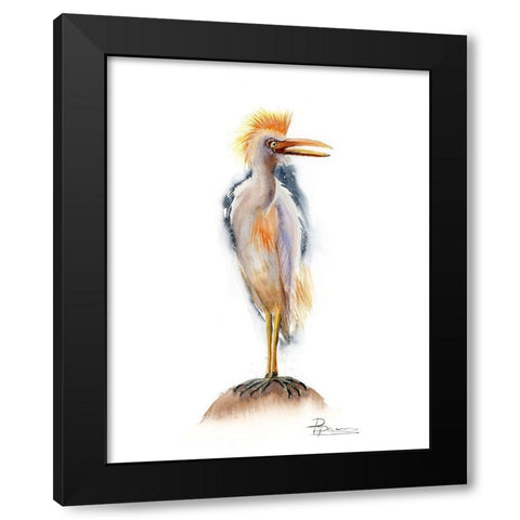 Ginger Black Modern Wood Framed Art Print with Double Matting by Shefranov, Olga