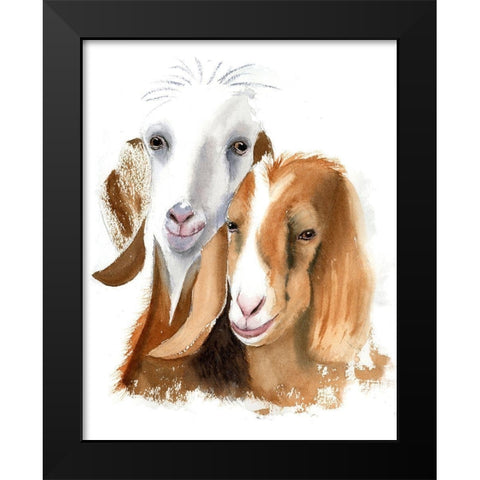Smirks Black Modern Wood Framed Art Print by Shefranov, Olga