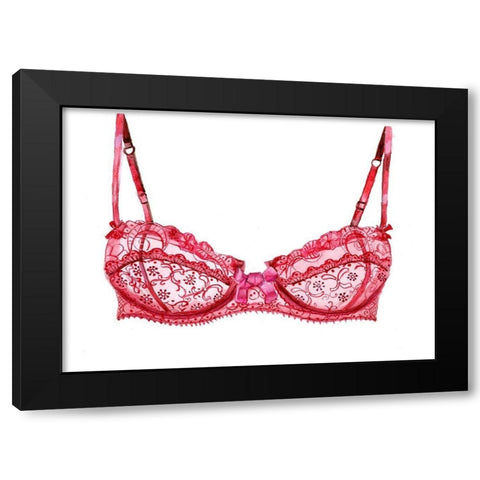 Bra Black Modern Wood Framed Art Print with Double Matting by Shefranov, Olga