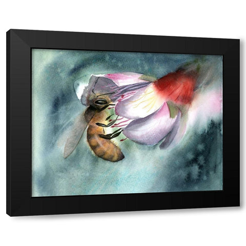 Bee III Black Modern Wood Framed Art Print by Shefranov, Olga