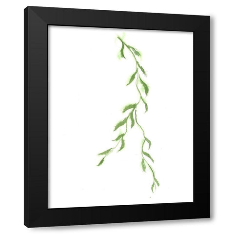 Vine II Black Modern Wood Framed Art Print with Double Matting by Shefranov, Olga