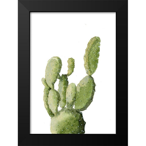 Cactus Black Modern Wood Framed Art Print by Shefranov, Olga