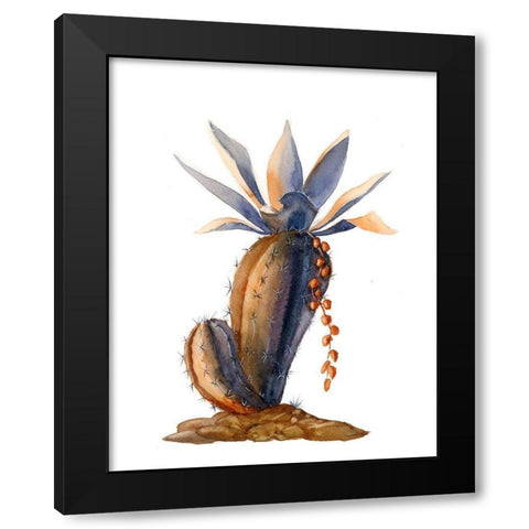 Cactus V Black Modern Wood Framed Art Print by Shefranov, Olga