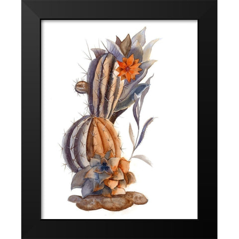 Cactus VII Black Modern Wood Framed Art Print by Shefranov, Olga