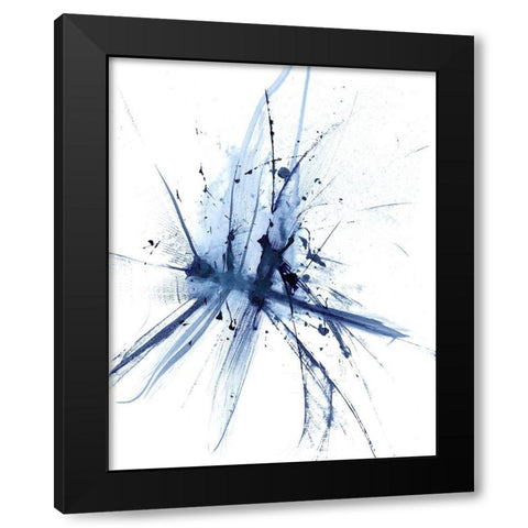 Figurative in Navy III Black Modern Wood Framed Art Print with Double Matting by Shefranov, Olga