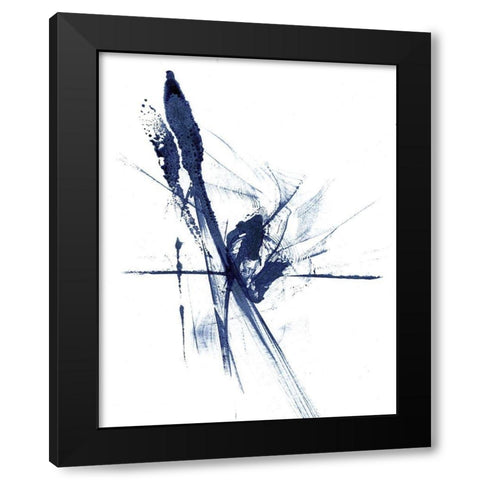 Figurative in Navy V Black Modern Wood Framed Art Print with Double Matting by Shefranov, Olga