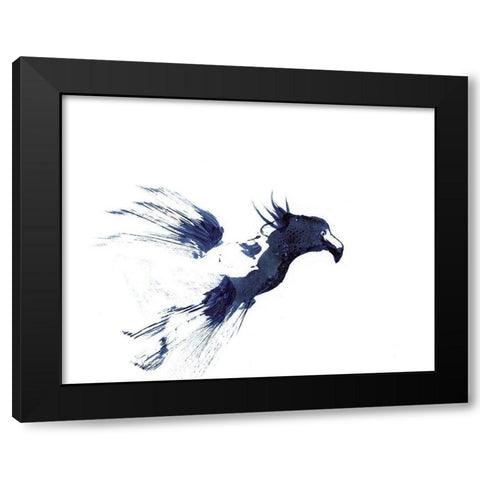 Figurative in Navy VI Black Modern Wood Framed Art Print with Double Matting by Shefranov, Olga