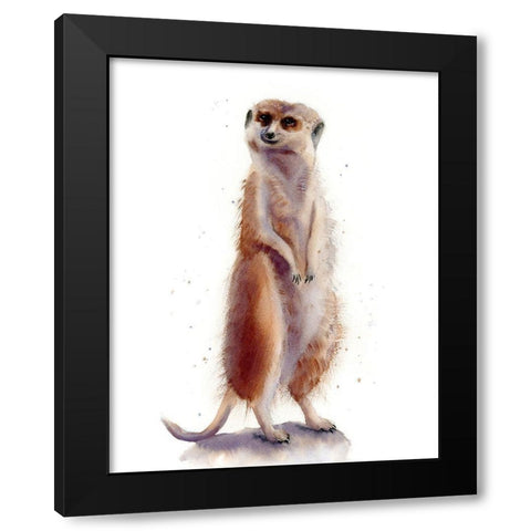 Meercat II Black Modern Wood Framed Art Print by Shefranov, Olga