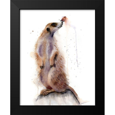 Meercat III Black Modern Wood Framed Art Print by Shefranov, Olga