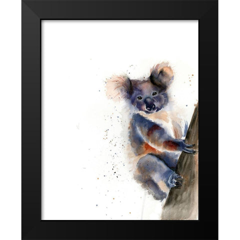 Koala Black Modern Wood Framed Art Print by Shefranov, Olga