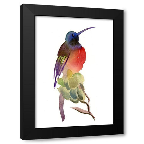 Red Chest Black Modern Wood Framed Art Print by Shefranov, Olga