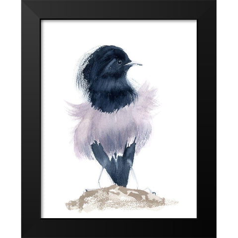 Fluffer Black Modern Wood Framed Art Print by Shefranov, Olga