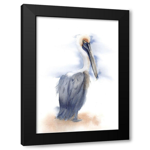 Pelican III Black Modern Wood Framed Art Print by Shefranov, Olga